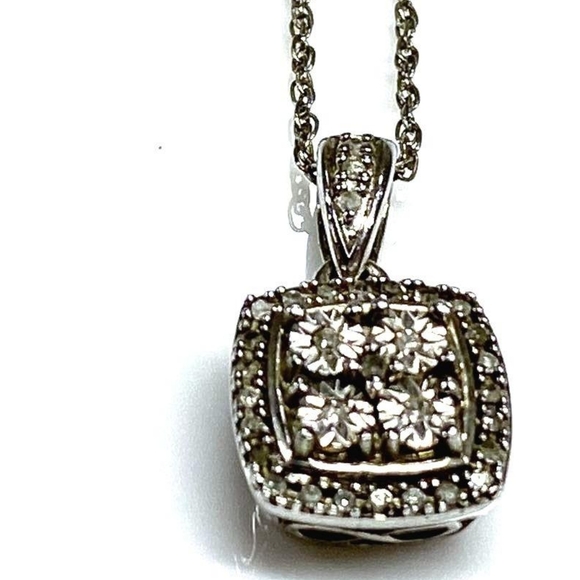 Jewelry - Jane Semour Open Heart Collection Diamond Pendant Necklace